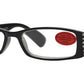 RS 1170 - Plastic Rectangular Sunglasses with Rhinestones