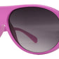 8325 - Women's Oval Fashion Plastic Flat Top Sunglasses