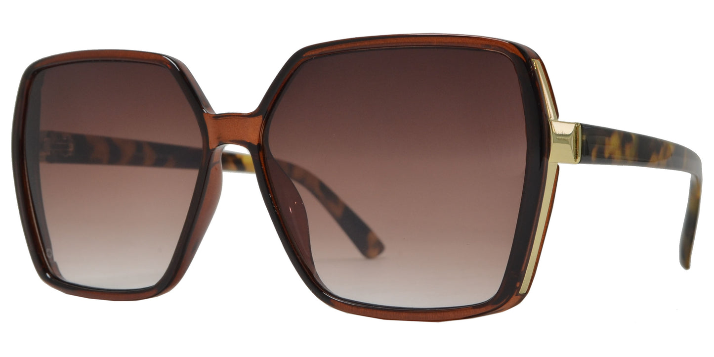 FC 6524 - Fashion Square Butterfly Plastic Sunglasses