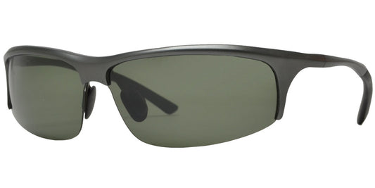 XD PL 309 - Polarized Aluminum-Magnesium Alloy Full Frame Rectangular Semi Rimless Sports Sunglasses