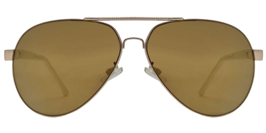 OX 2863 - Classic Oval Shaped Metal Sunglasses