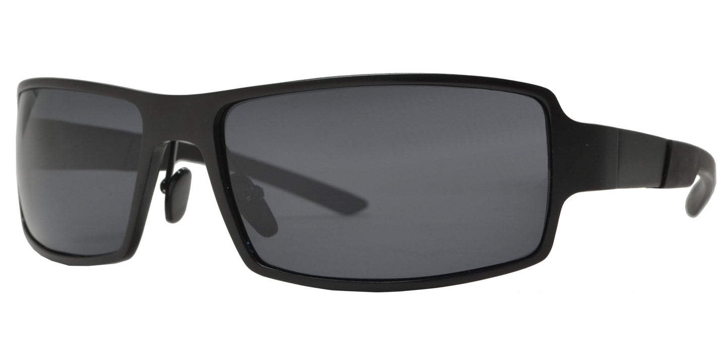 XD PL 257 - Polarized Aluminum-Magnesium Alloy Full Frame Rectangular Sunglasses