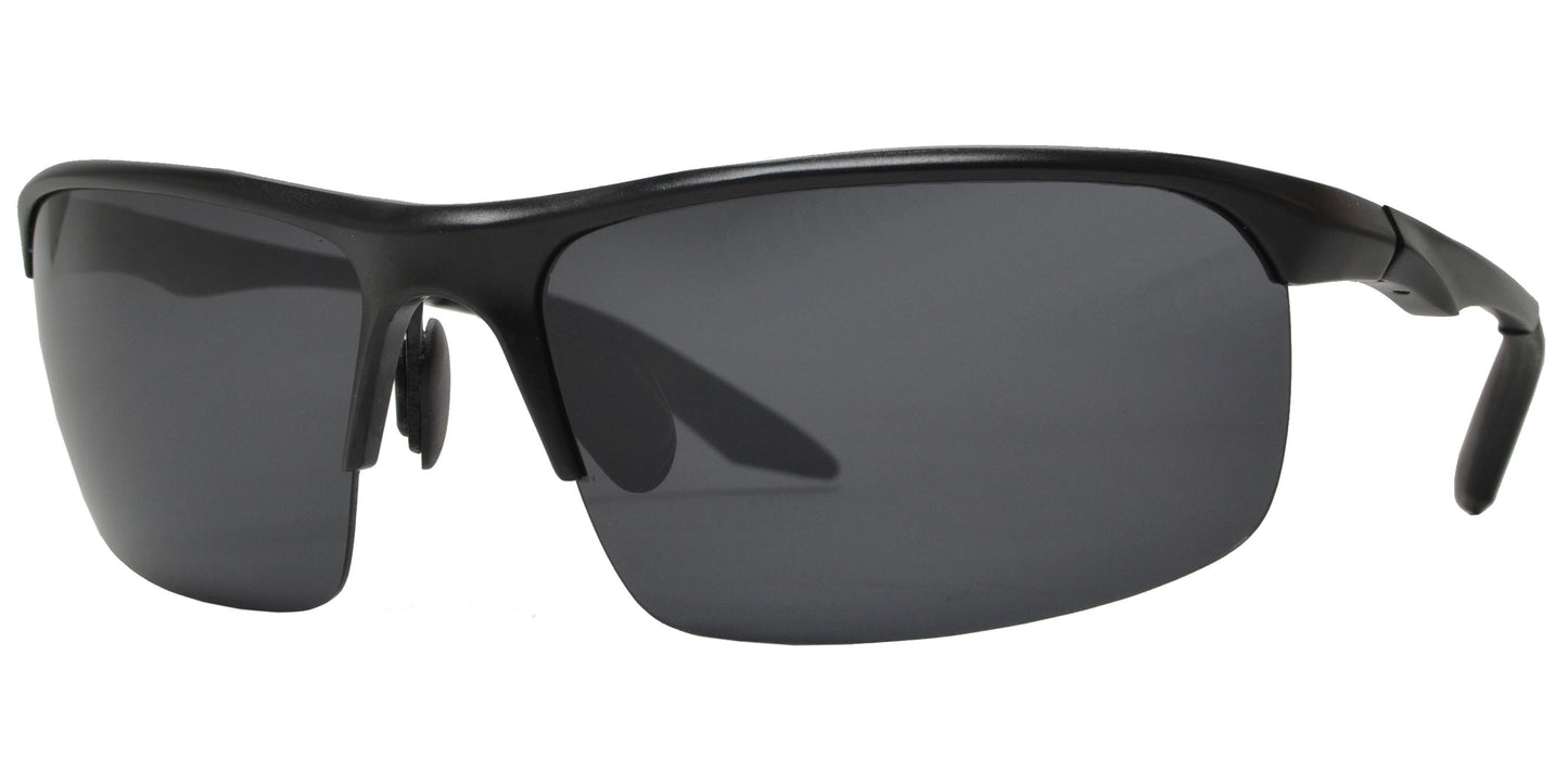 XD PL 226 - Polarized Aluminum-Magnesium Alloy Full Frame Semi Rimless Sports Sunglasses