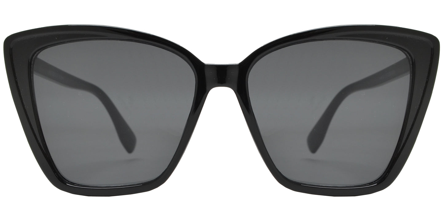 8007 - Plastic Box Cat Eye Sunglasses