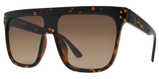 5171 - One Piece Lens Flat Top Sunglasses