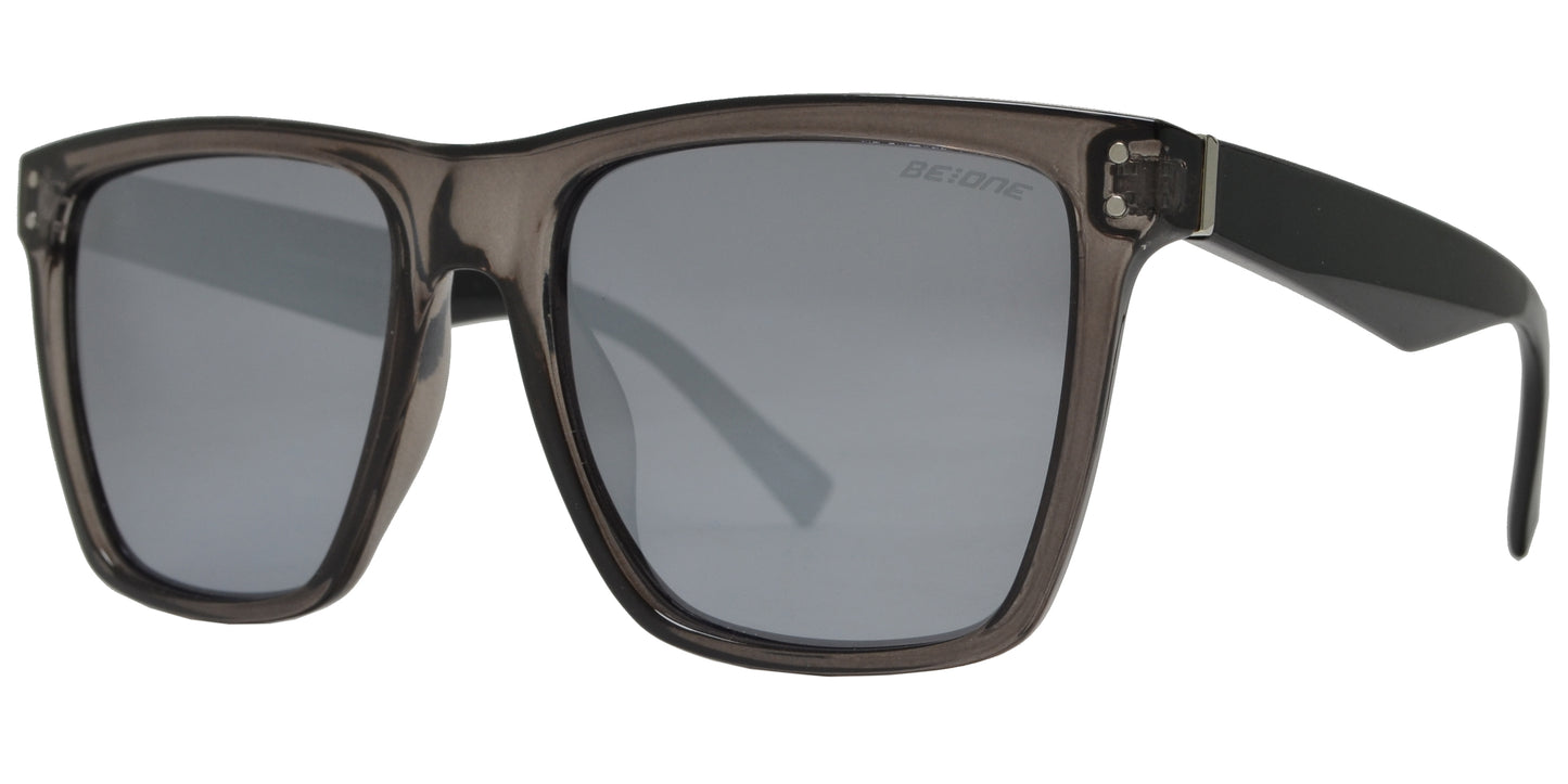 PL Cupertino - Polarized Flat Top Square Plastic Sunglasses
