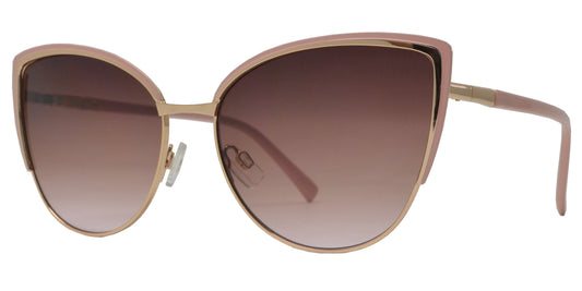 FC 6531 - Round Metal Cat Eye Sunglasses