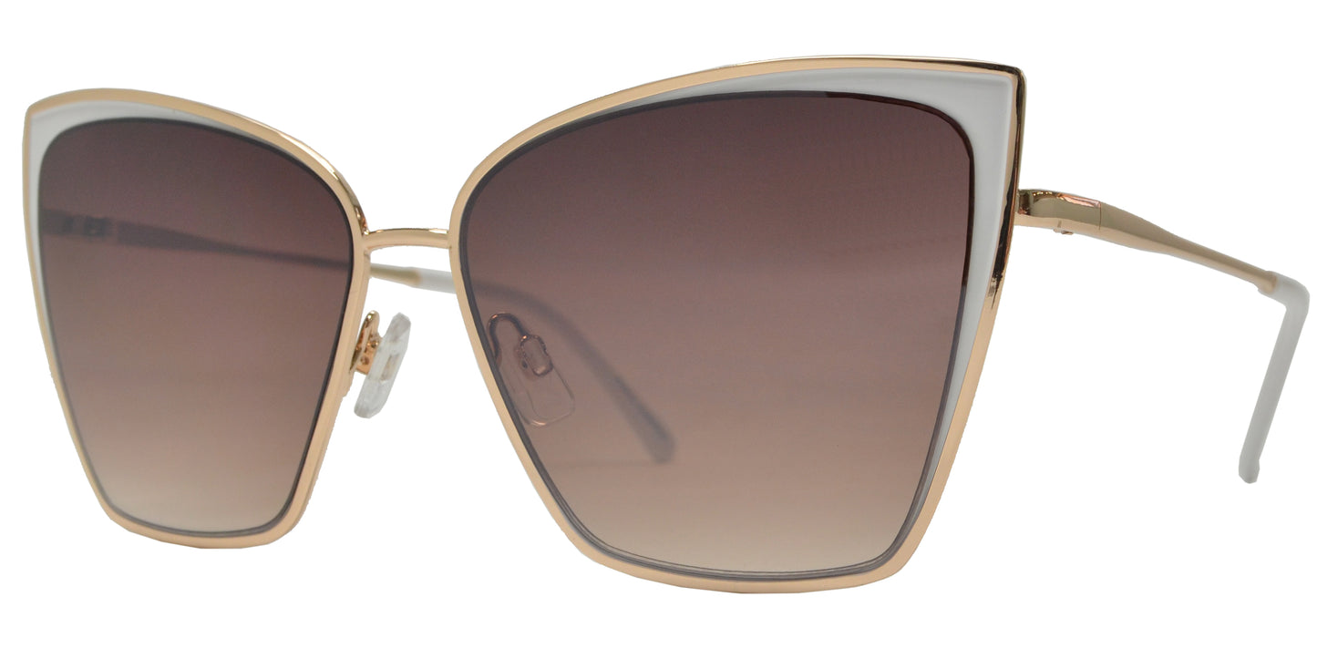 FC 6525 - Classic Cat Eye Women Metal Sunglasses