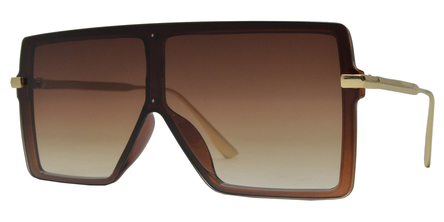 5186 - One Piece Lens Plastic Sunglasses