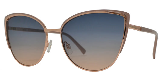 FC 6531 - Round Metal Cat Eye Sunglasses