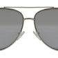 X 11083 - Metal Oval Shaped Sunglasses
