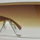 8006 - One Piece Rimless Flat Top Plastic Sunglasses