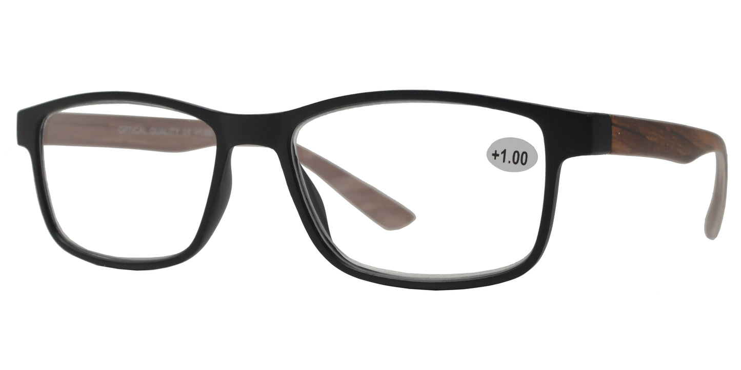 RS 1221 - Classic Plastic Rectangular Reading Glasses