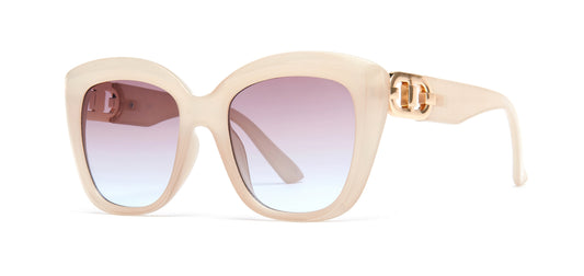 8988 -  Plastic Sunglasses with decoration on temple