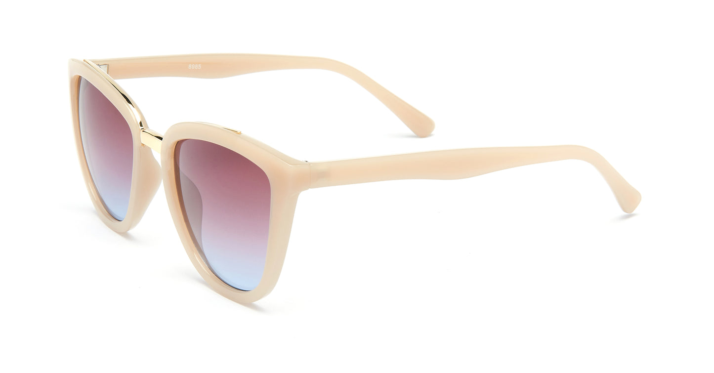 8985 - Plastic Cat Eye Sunglasses