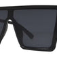 5190 - Plastic Flat Top Sunglasses with Flat Lens