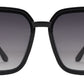 8935 - Square Plastic Sunglasses with Rhinestones