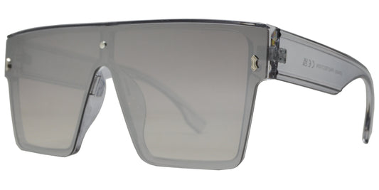 8946 - Plastic Flat Top One Piece Lens Sunglasses