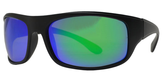 PL 7688 - Plastic Sports Wrap Around Polarized Sunglasses