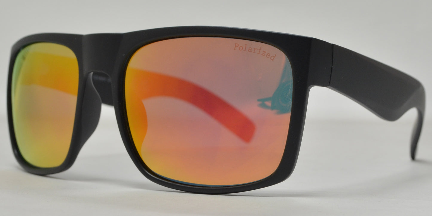 PL 7633 - Square Sport Plastic Polarized Sunglasses Assorted Colors