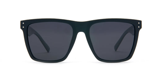 PL Cupertino - Polarized Flat Top Square Plastic Sunglasses