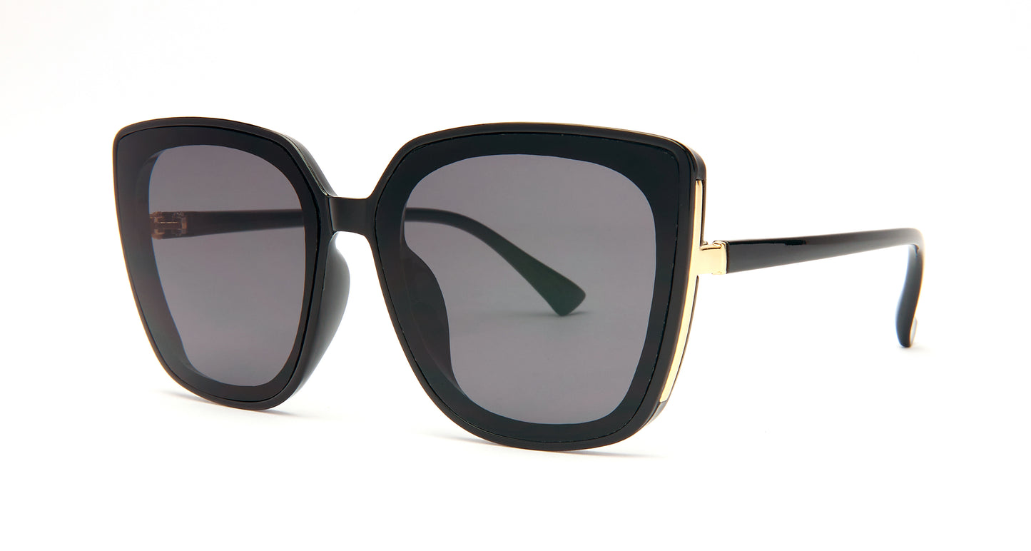 8989 - Plastic Square Cat Eye Sunglasses