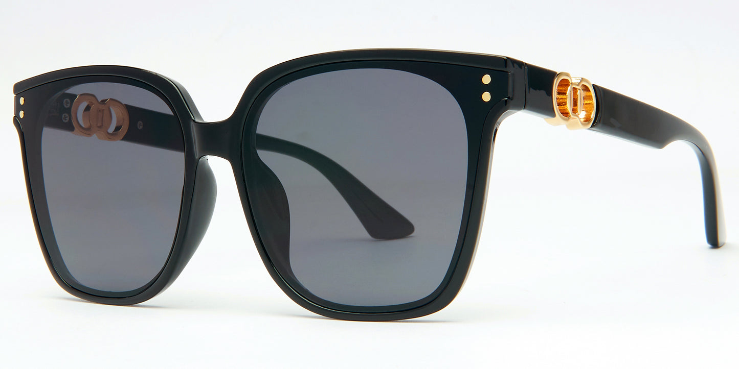 8998 - Plastic Sunglasses with Flat Lens