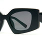 8995 - Rectangular Plastic Flat Lens Sunglasses