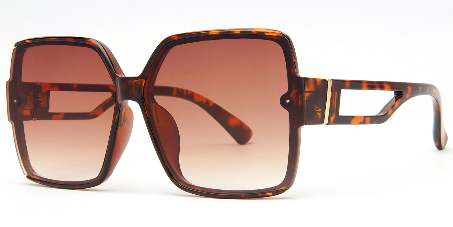 9002 - Plastic Square Sunglasses
