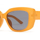 9001 - Rectangular Flat Lens Plastic Sunglasses