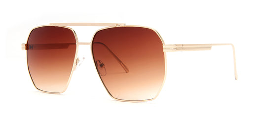 7022 - Metal Flat Top Sunglasses