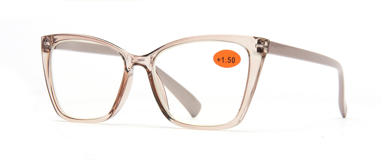 RS 1054 - Plastic Rectangular Cat Eye Reading Glasses