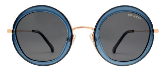 Wholesale - PL Zoe - Polarized Round Frame with Slim Temple Plastic Sunglasses - Dynasol Eyewear