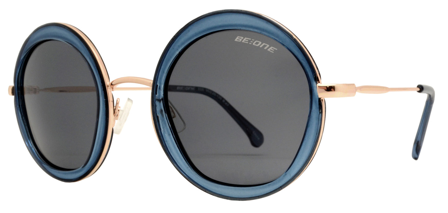 Wholesale - PL Zoe - Polarized Round Frame with Slim Temple Plastic Sunglasses - Dynasol Eyewear
