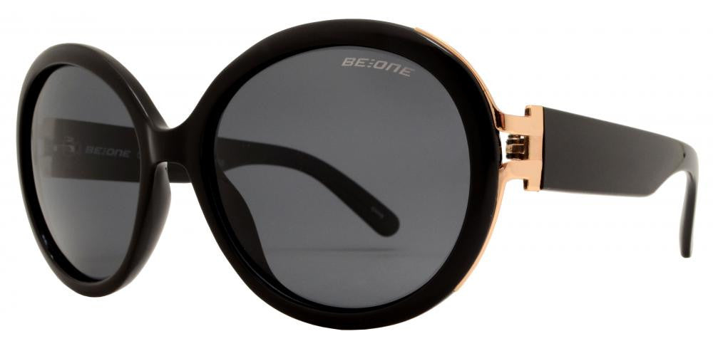 Wholesale - PL Queenie - Polarized Women Round with Metal Detail Plastic Sunglasses - Dynasol Eyewear