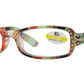 Wholesale - RS 1127 - Small Rectangular Marble Finish with Rhinestones Plastic Reading Glasses - Dynasol Eyewear