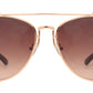 Wholesale - 8728 Metal Crossbar - Metal Crossbar Sunglasses with Round Flat Lens - Dynasol Eyewear