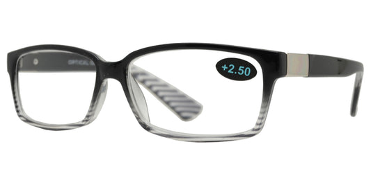 Wholesale - RS 1113 - Classic Rectangular Horn Rimmed Plastic Reading Glasses - Dynasol Eyewear