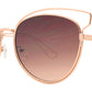 Wholesale - 8727 Cat Eye - Women's Metal Wire Cat Eye Fashion Sunglasses - Dynasol Eyewear