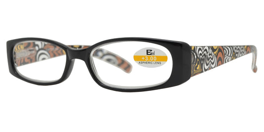 Wholesale - RS 1118 - Rectangular Design Temple Plastic Reading Glasses - Dynasol Eyewear