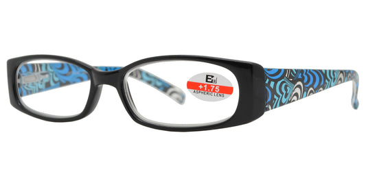 Wholesale - RS 1118 - Rectangular Design Temple Plastic Reading Glasses - Dynasol Eyewear