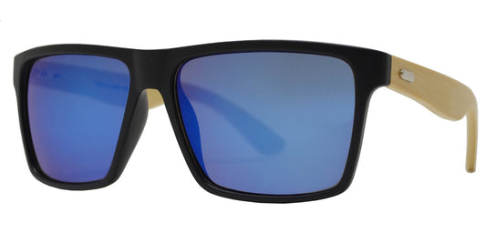 Wholesale - 7992 - Bamboo Rectangular Sunglasses - Dynasol Eyewear