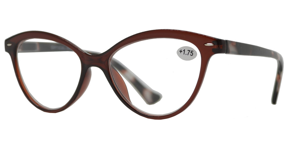 Wholesale - RS 1157 - Plastic Women's Cat Eye Reading Glasses - Dynasol Eyewear