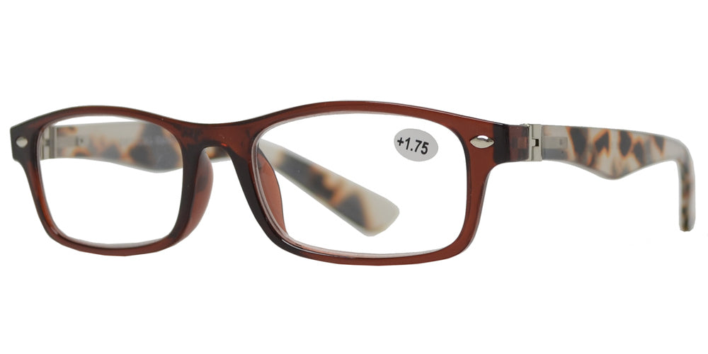 Wholesale - RS 1155 - Plastic Rectangle Reading Glasses - Dynasol Eyewear