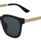 Wholesale - 8877 - Retro Fashion Plastic Flat Lens Sunglasses - Dynasol Eyewear