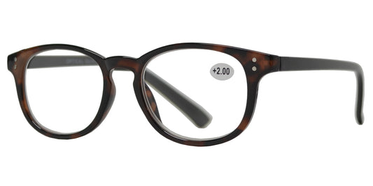 Wholesale - RS 1207 - Plastic Oval Reading Glasses with Spring Hinge - Dynasol Eyewear
