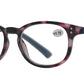 Wholesale - RS 1207 - Plastic Oval Reading Glasses with Spring Hinge - Dynasol Eyewear