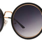 Wholesale - 8742 - Round Plastic Sunglasses with Flat Lens - Dynasol Eyewear