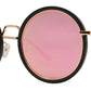 Wholesale - 8742 - Round Plastic Sunglasses with Flat Lens - Dynasol Eyewear