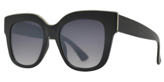 Wholesale - FC 6489 - Large Retro Cat Eye Sunglasses with Flat Lens - Dynasol Eyewear